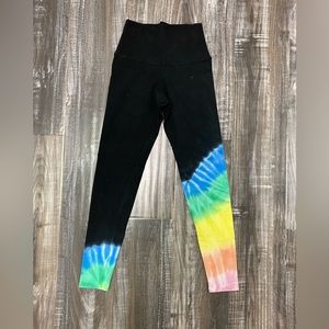 NWT ELECTRIC & ROSE Black/Rainbow Leggings